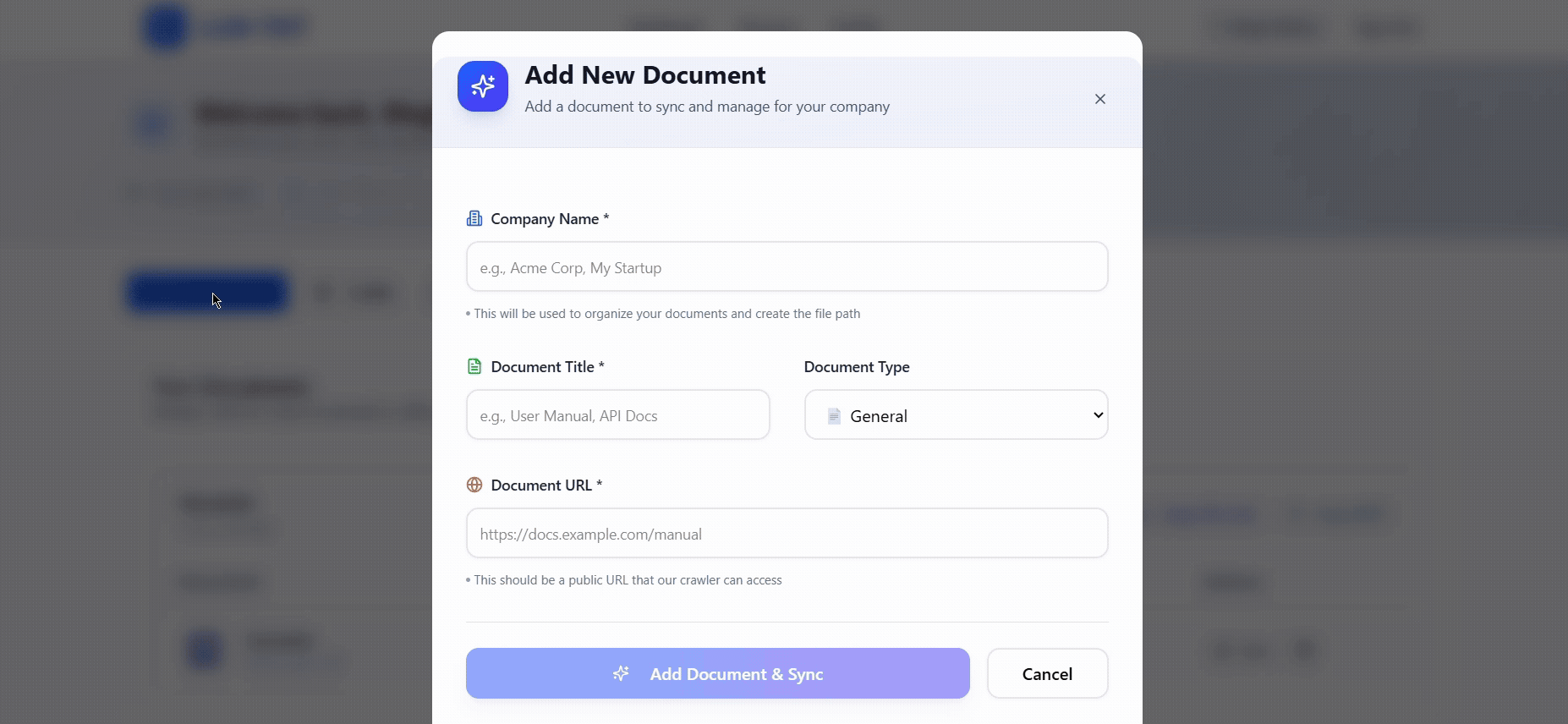 Adding documentation demo